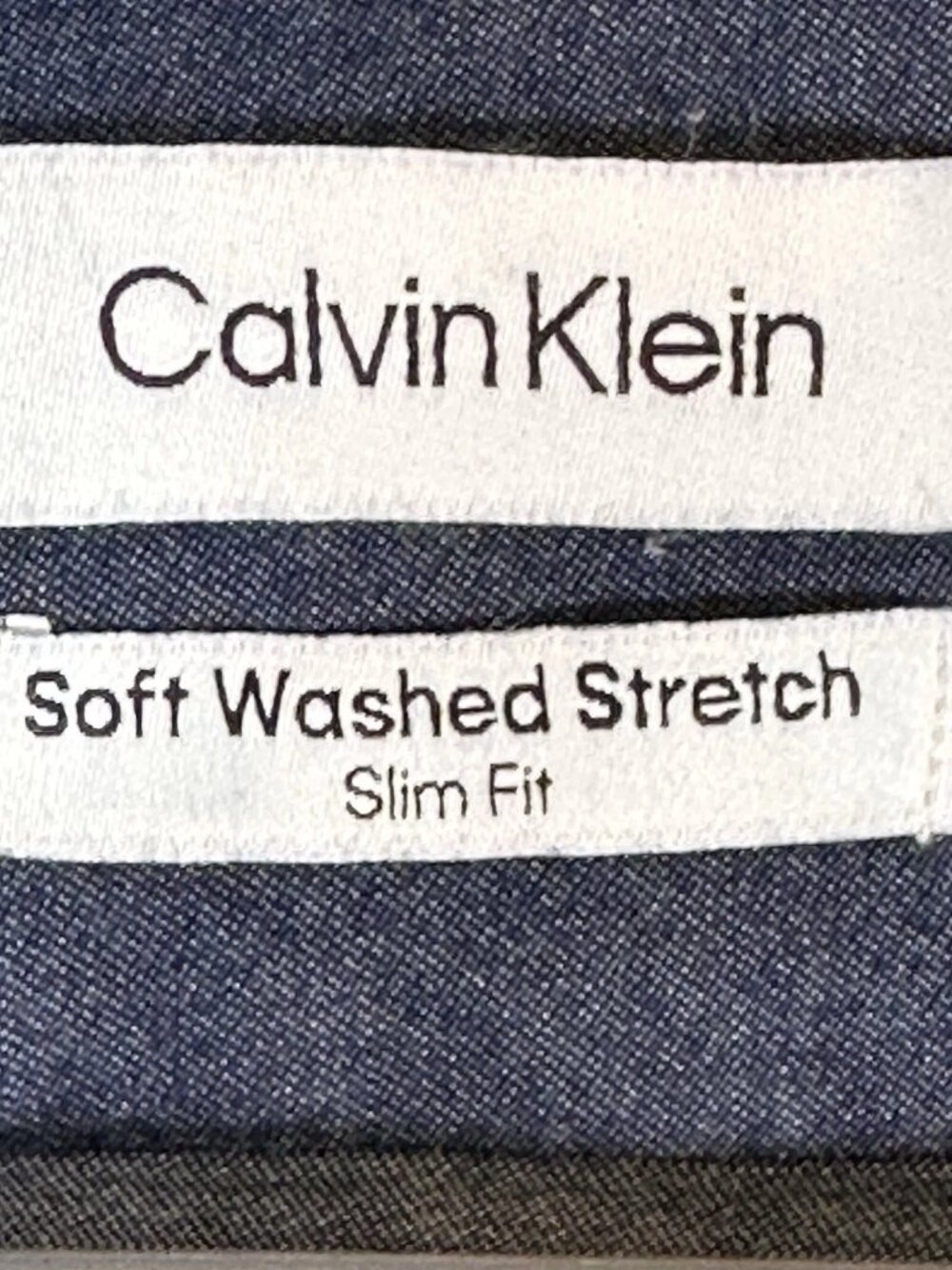 Calvin Klein Button-Down Shirt Men’s XL 17.5 34/35 Slim Fit Cotton Soft Wash - Picture 5 of 12